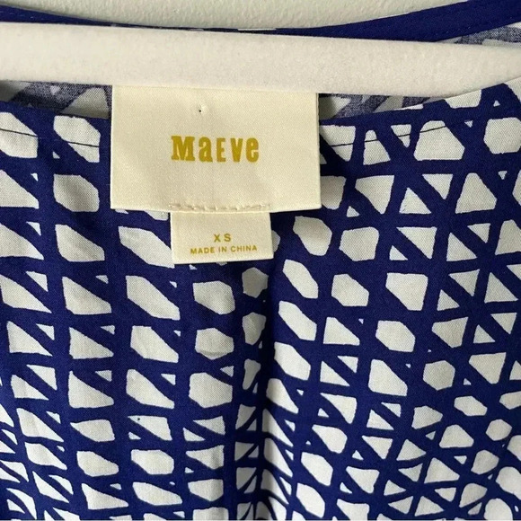 Anthropologie | Maeve Gemma MIDI Dress in  Indigo - Picture 3 of 8